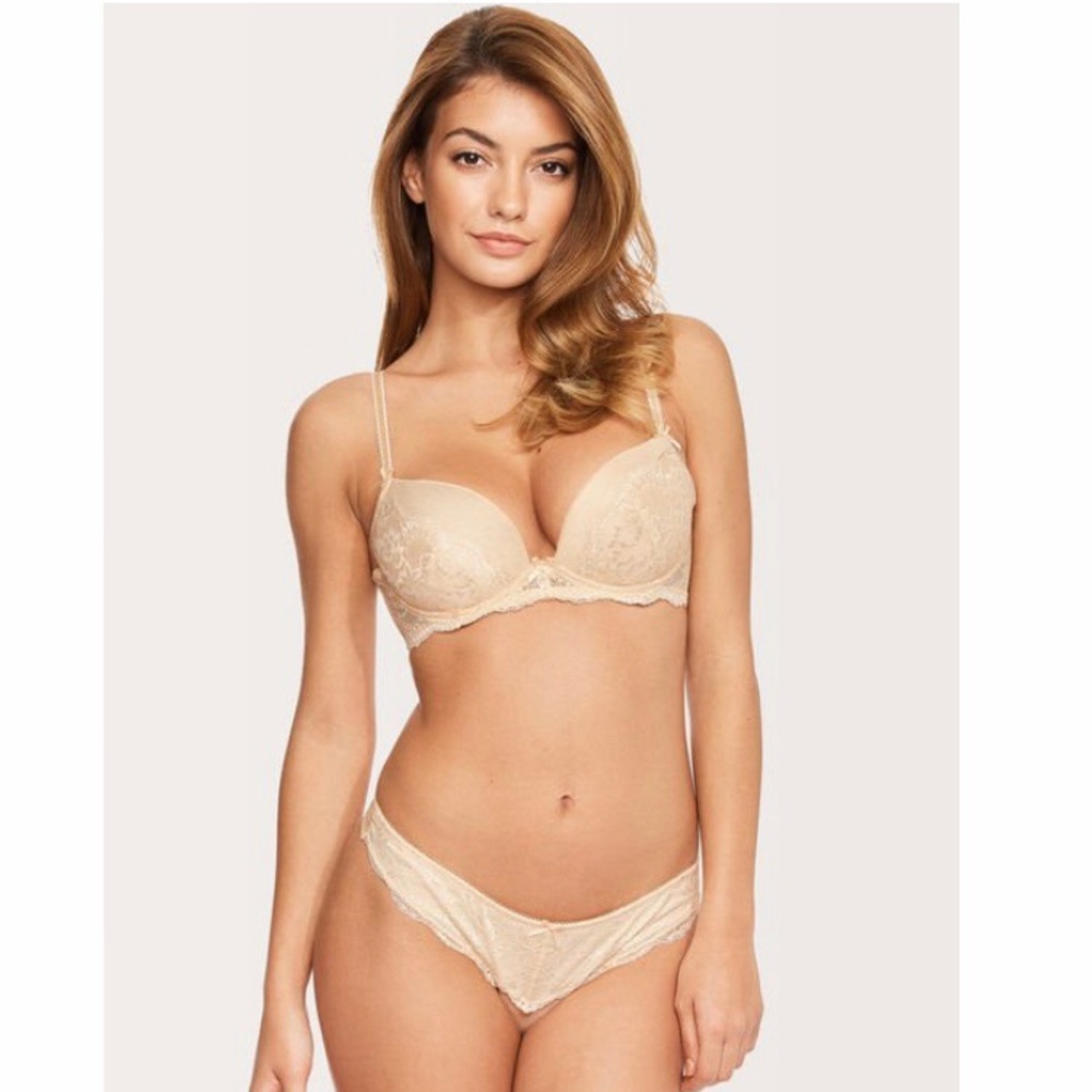 Figleaves (United Kingdom) Nude Bra and Panty Set